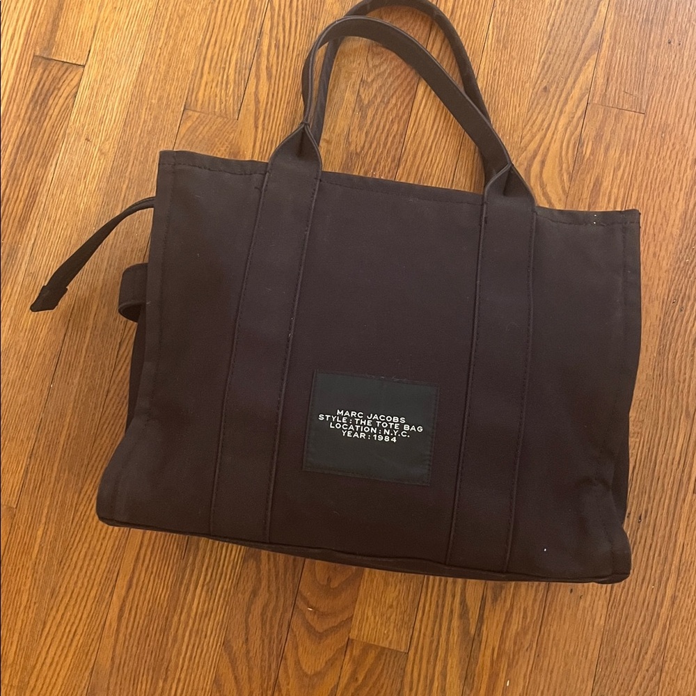 Marc Jacobs Black Canvas Tote Bag - Picture 2 of 12